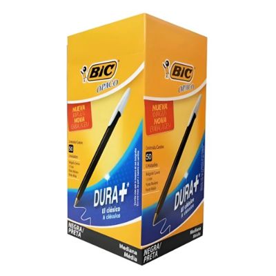 Birome Bic Opaca Negra x50