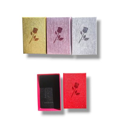 Estuche Regalo x12pcs rosa tallada