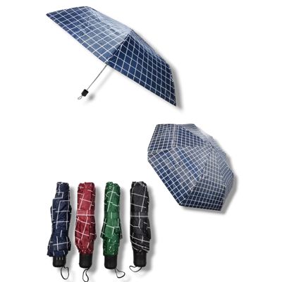 Paragua Plegable Estampado a Cuadros