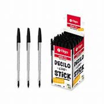 Boligrafo Stick Negro x50